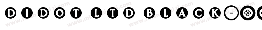 didot ltd black字体转换